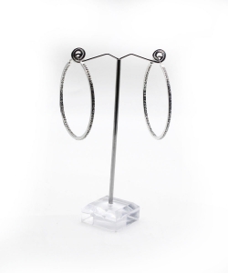 Fashion Hoop Earrings EH910355 SILVER